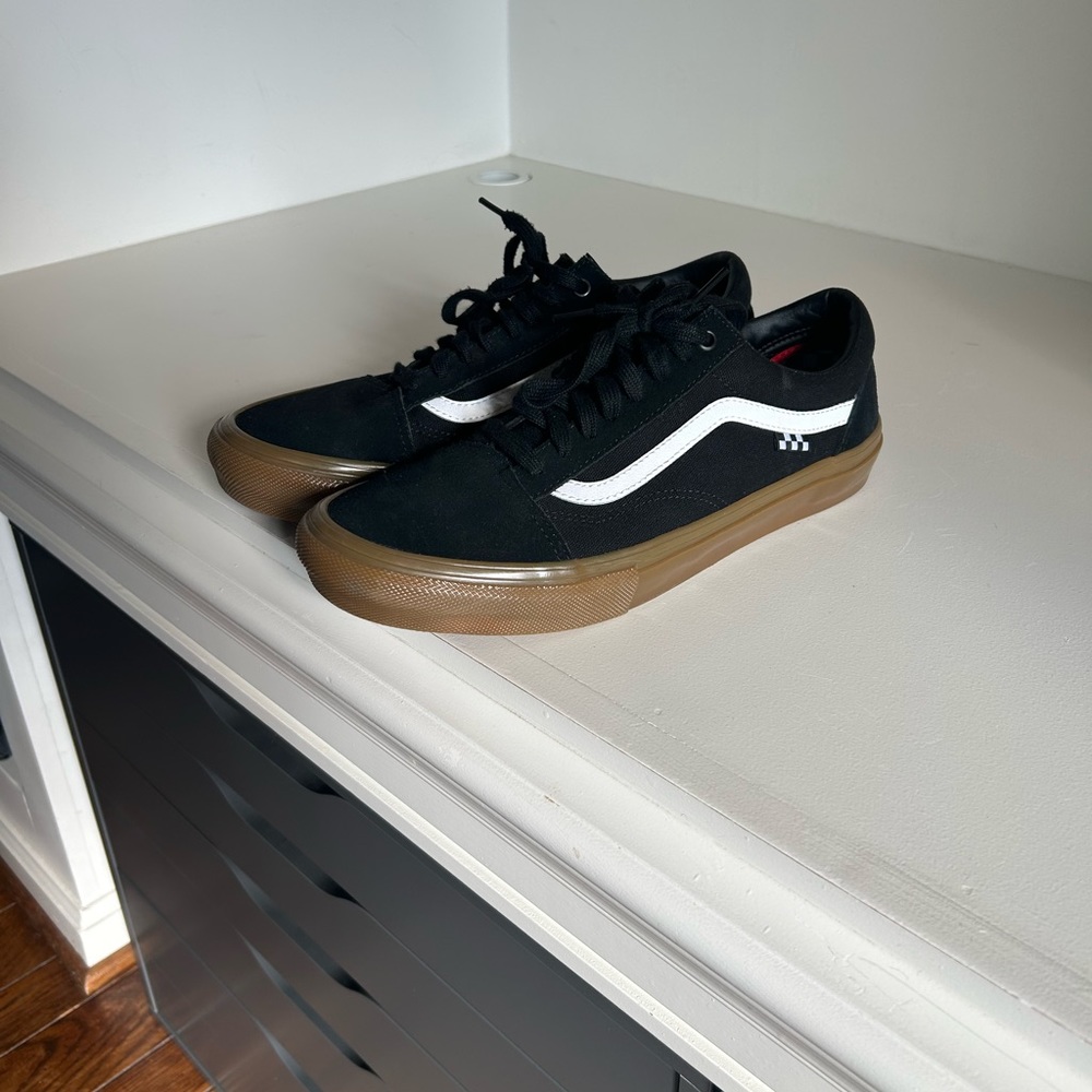 Men’s Vans Skate Old Skool-Black/Gum Size 11